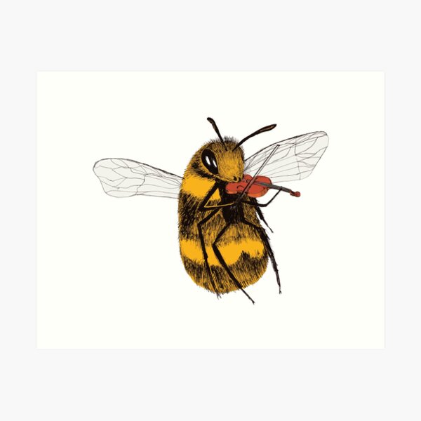 Vista previa del artículo con la obra «abeja talentosa», diseñado y vendido por Walter Wilkes.