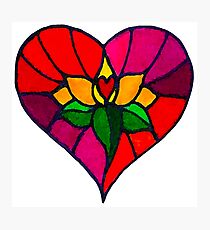 Lotus Hearts Photographic Print
