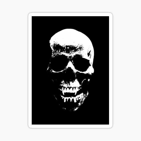 Ancient Vampire Skull Sticker