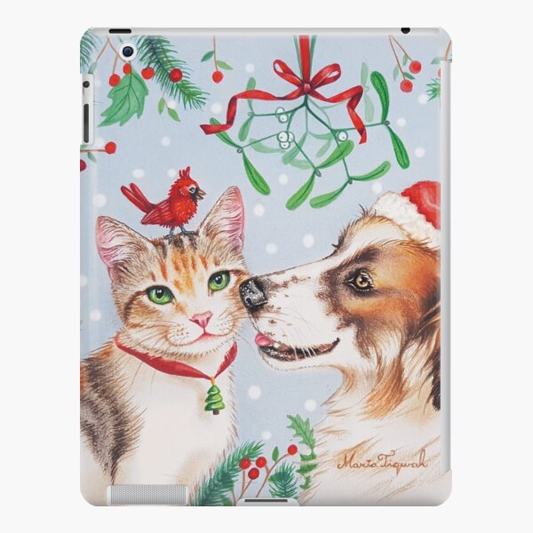 Christmas kiss by Maria Tiqwah iPad Snap Case