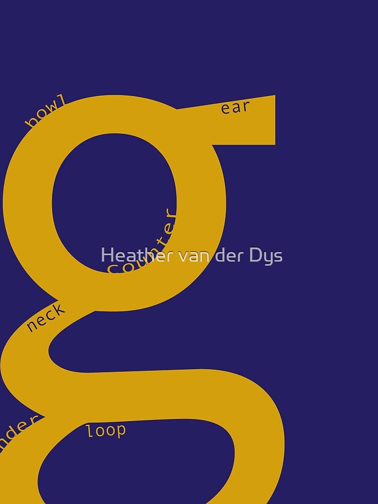 the typography of G by vanderdys