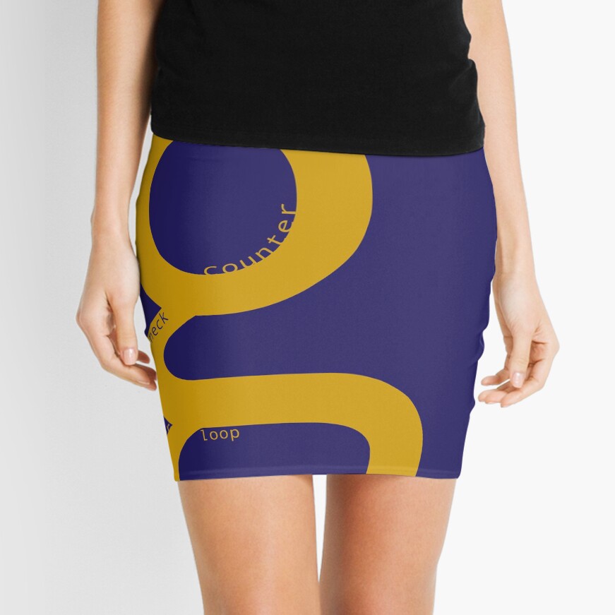the typography of G Mini Skirt