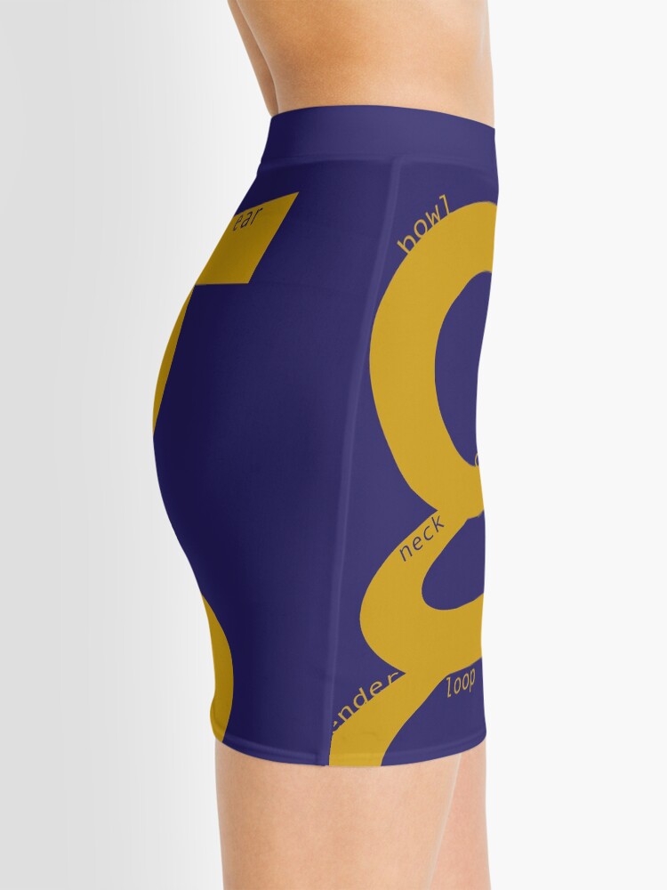 Alternate view of the typography of G Mini Skirt