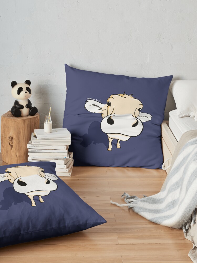 Alternate view of You friend 'Cow' Floor Pillow