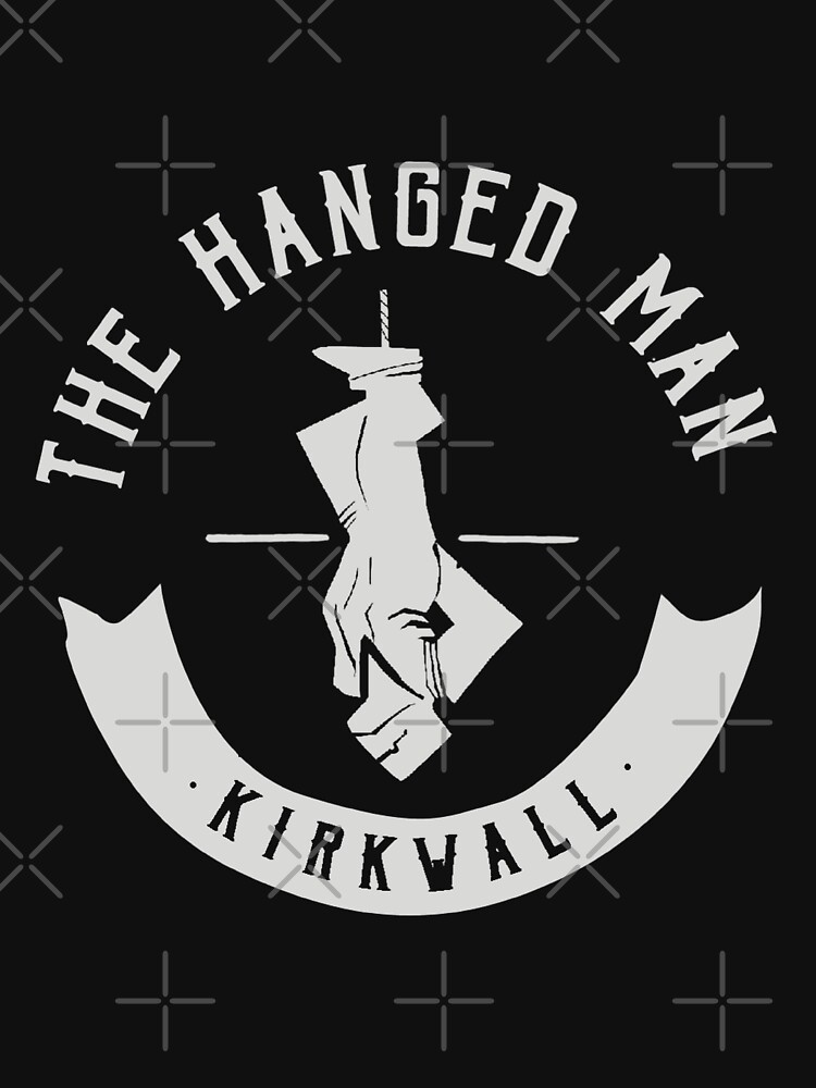 The Hanged Man Pub Logo | Dragon Age 2 | White Logo by surik-