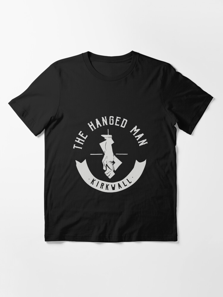 Alternate view of The Hanged Man Pub Logo | Dragon Age 2 | White Logo Essential T-Shirt