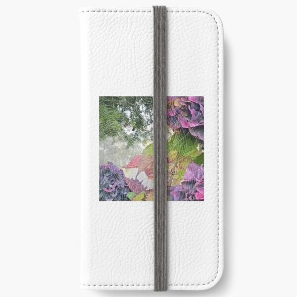 Webs and Hydrangeas iPhone Wallet