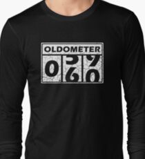 Oldometer 60-Jahrestags-T-Shirt 60. Geburtstagsfeier Langarmshirt