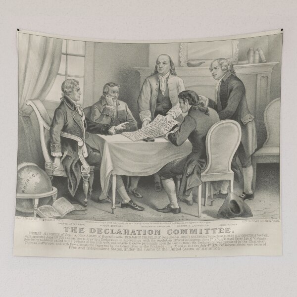 Item preview, Vintage Illustration of the Declaration Committee  designed and sold by BravuraMedia.