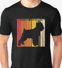Vintage Retro Brussels Griffon Christmas Gift Unisex T-Shirt