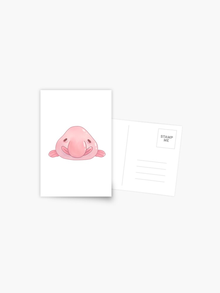 Mr. Blob fish Happy Postcard for Sale by Mannyfog