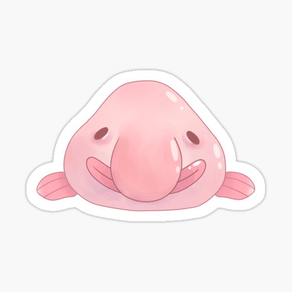 Blob Fish Sticker for Sale by SillyFun