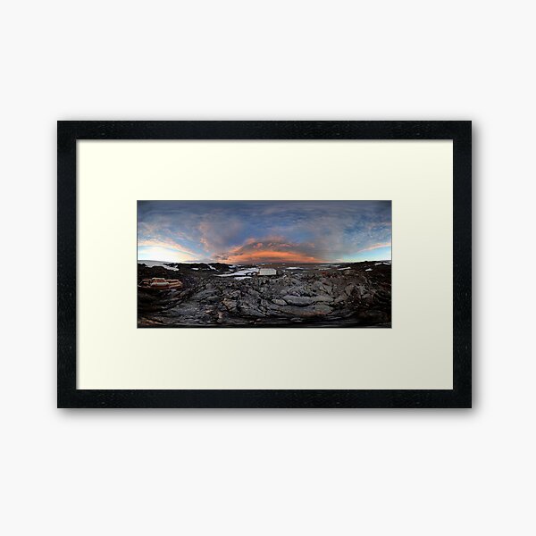 Pensive Skies, Cape Dension, Antarctica Framed Art Print