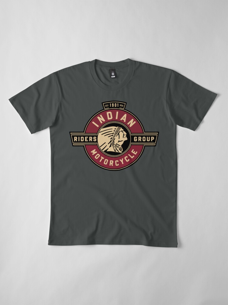 Alternative Ansicht von Indische Motorradfahrer Gruppe Premium T-Shirt