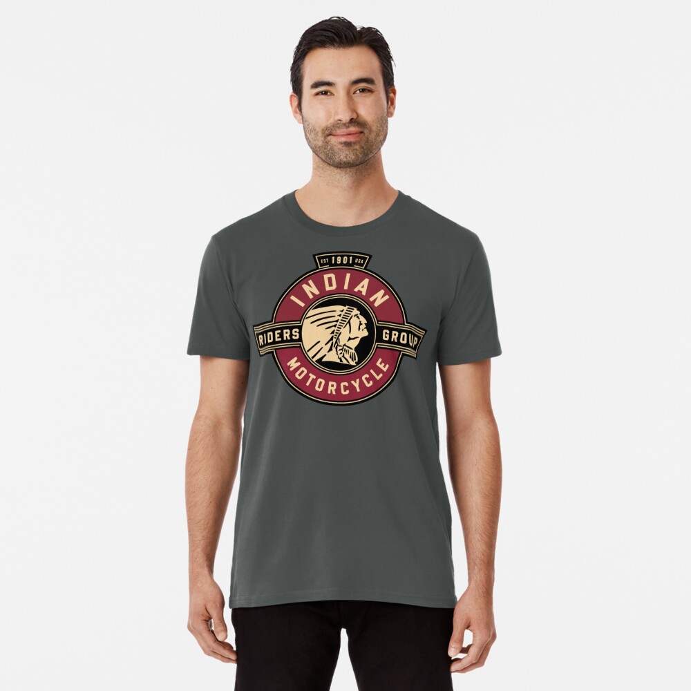 Indische Motorradfahrer Gruppe Premium T-Shirt