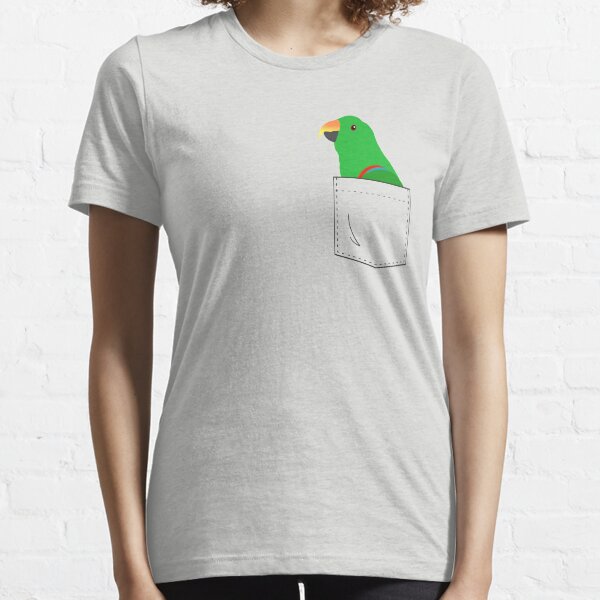 Eclectus Male Parrot In Your Front Pocket Essential T-Shirt