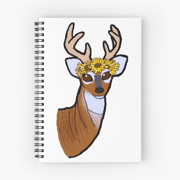 Item preview, Yellow Sunflower Flower Crown Deer designed and sold by anipwrites.
