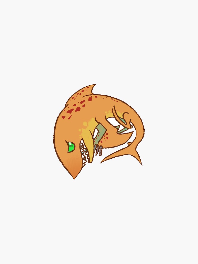 "Land Shark" Sticker by pandorartist Redbubble