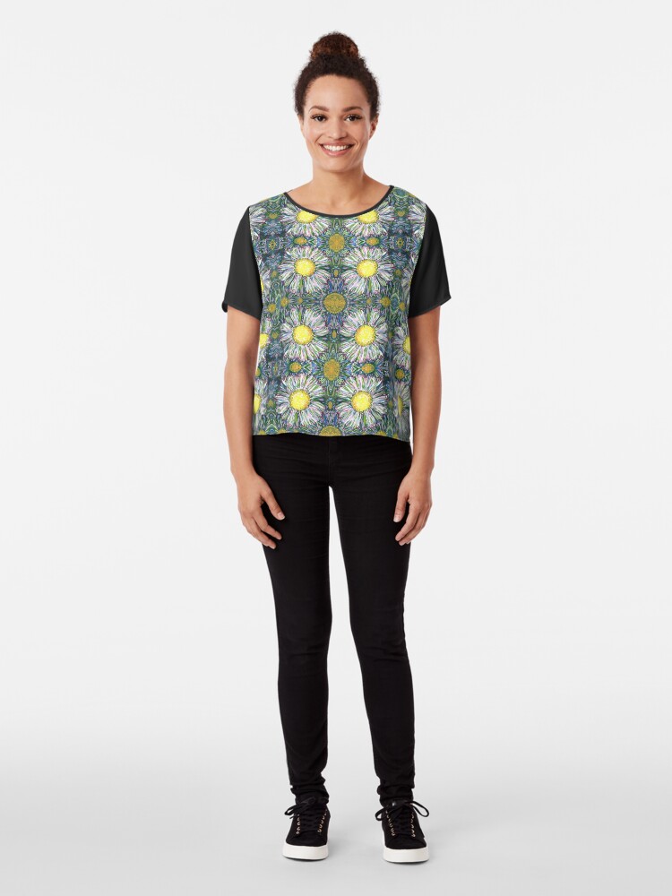 Alternate view of Philadelphia Fleabane Painting - 2018 Chiffon Top