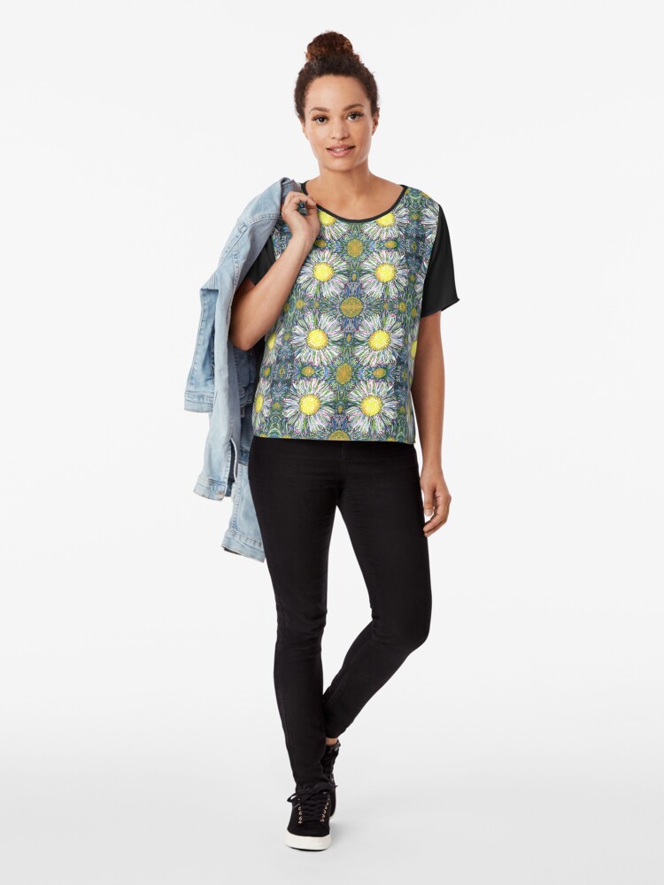 Alternate view of Philadelphia Fleabane Painting - 2018 Chiffon Top
