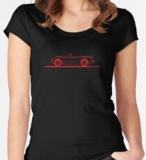 1953 1954 1955 Corvette Red Women's Fitted Scoop T-Shirt