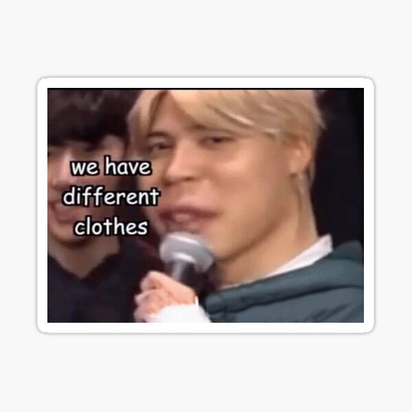 Artikel-Vorschau von Jimin Meme - "Wir haben andere Kleider", designt und verkauft von ashbenne.