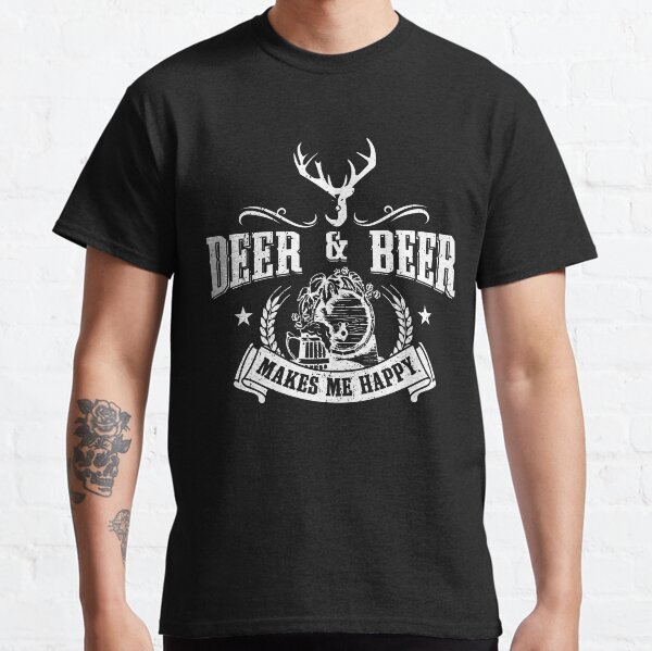 'Deer Hunting-Beer Buck' Chasse au bois de cerf fraîche T-shirt classique