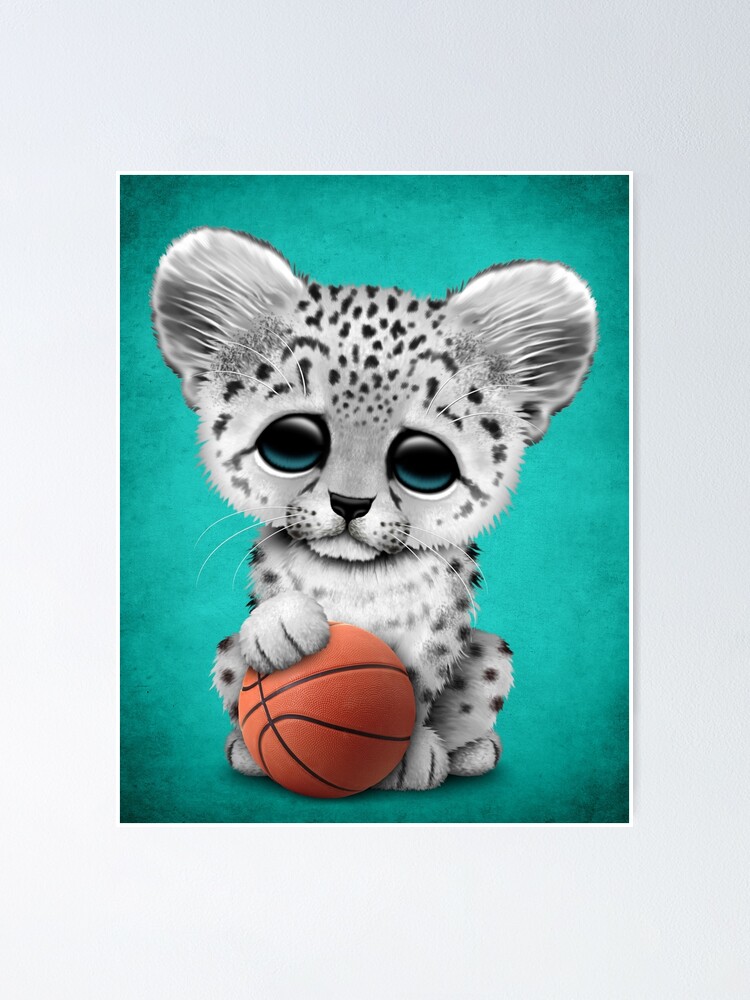 Cheetah Cub Playing With Basketball  Art Print for Sale by jeff bartels
