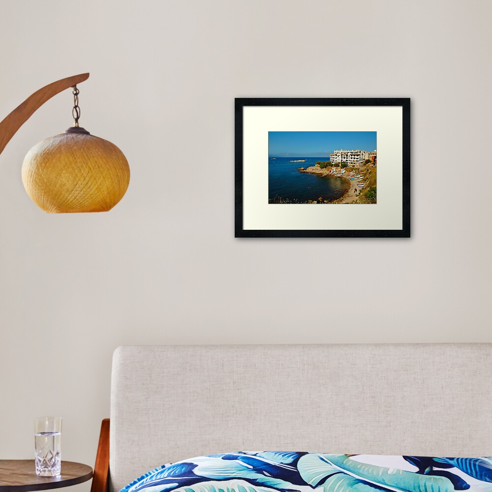 L'Escala, Costa Brava, Catalonia, Spain Framed Art Print