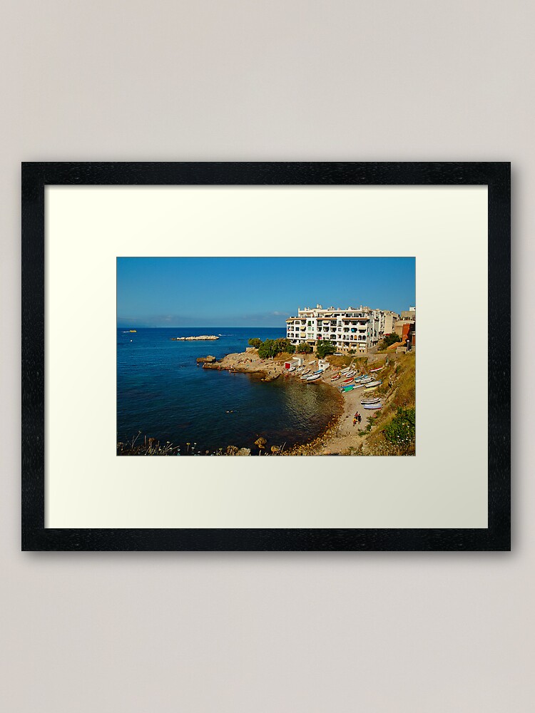 Alternate view of L'Escala, Costa Brava, Catalonia, Spain Framed Art Print