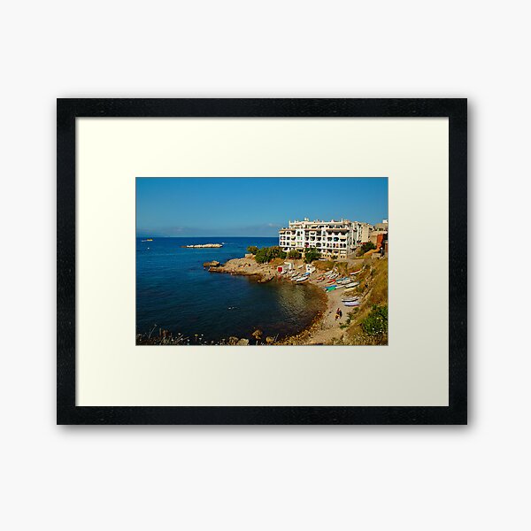 L'Escala, Costa Brava, Catalonia, Spain Framed Art Print