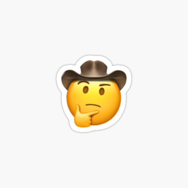 Cowboy Emoji Stickers Redbubble - cowboyemoji cowboy antoniogarza roblox dab noob sticker