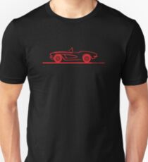 1961 1962 Corvette Convertible red Unisex T-Shirt