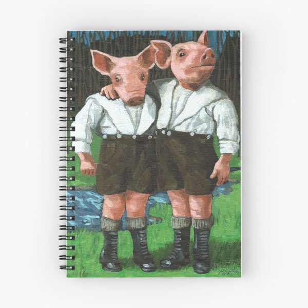 Item preview, The Tweedle Brothers - fantasy oil painting designed and sold by LindaAppleArt.