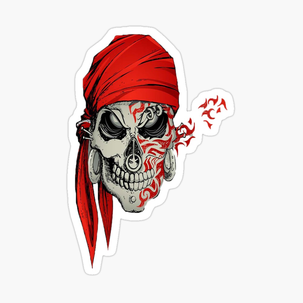 Pirate Skull Icons Black White Sketch Frightening Designvector Iconfree  Vector Free Download