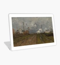 The Train is Arriving by Frits Thaulow Laptop Skin