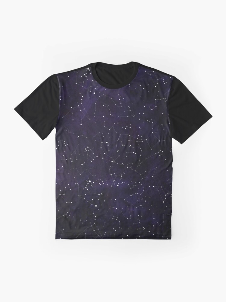 Thumbnail 4 of 5, Graphic T-Shirt, Northern Hemisphere Constellations designed and sold by studythestars.