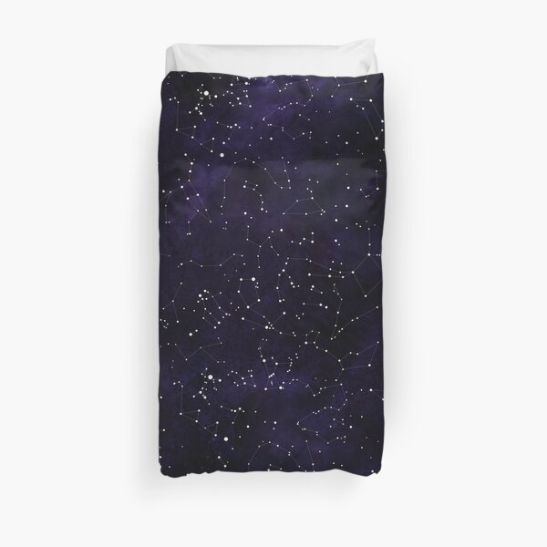 Northern Hemisphere Constellations Duvet Cover