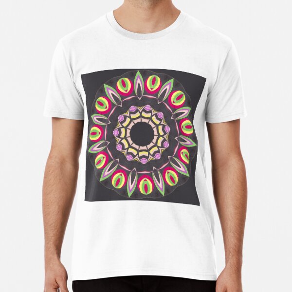 Black Red and Contrast Spinner Fall Into Winter Design from GreenBeeMee Premium T-Shirt