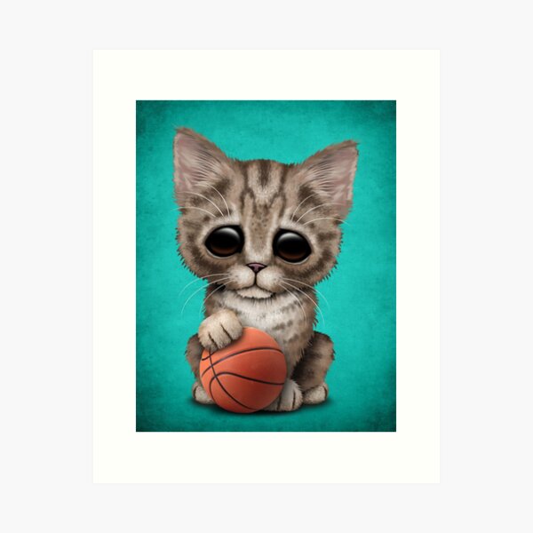 Regalos y productos: Gato Jugando Baloncesto | Redbubble