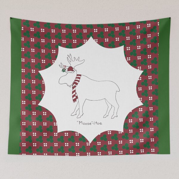 Item preview, Moose-ltoe Christmas designed and sold by A Different Place and Time .