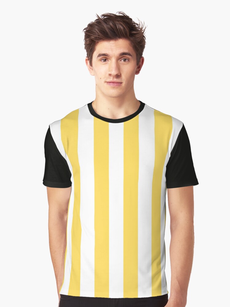 Camiseta gráfica for Sale con la obra «Rayas verticales amarillas y  blancas» de starrylite