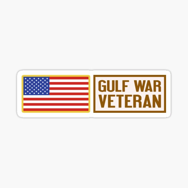 Patriotic Military Desert Storm Veteran Soldier White Oracal Vinyl Decal Sticker 