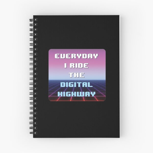 Item preview, RIDE THE DIGITAL HIGHWAY designed and sold by Madjack Tees Kiwi SuperStore.