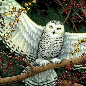 Artwork thumbnail, Winter Owl by Elisabeth Alba Illustration