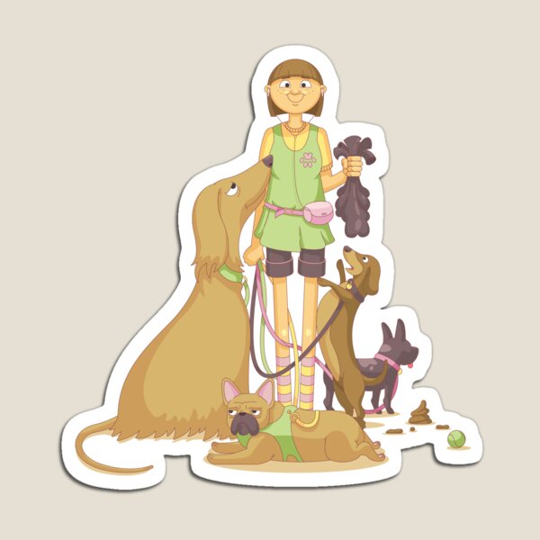 The Dog Walker Magnet