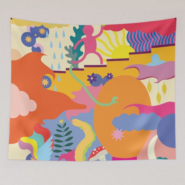 Item preview, Psychedelic vector illustration, design, illustration designed and sold by Diana B..