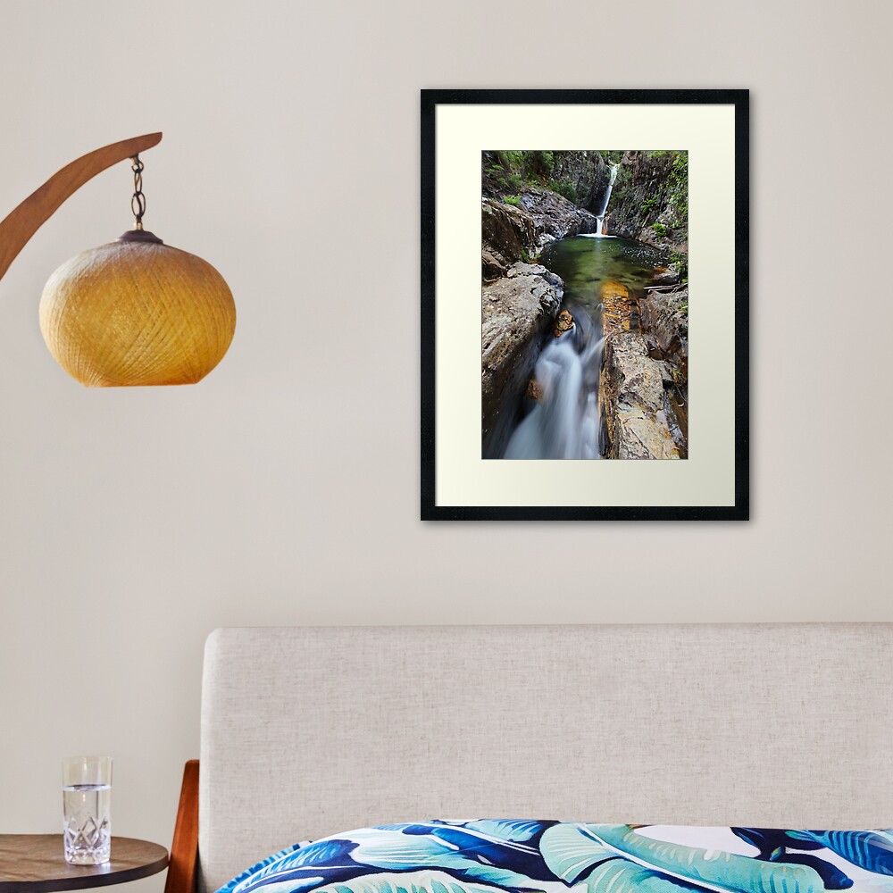 Rollason Falls, Mount Buffalo, Australia Framed Art Print