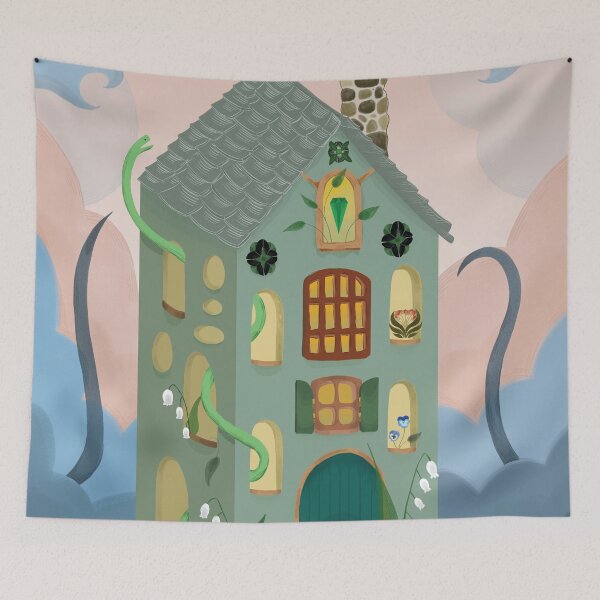 Item preview, Fantasy landscape illustration, snake, snakes designed and sold by Diana B..