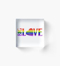 Big Love LGBTQ Design Acrylic Block